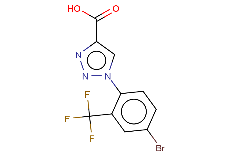 1-[4-bromo-2-(trifluoromethyl)phenyl]-1H-1,2,3-triazole-4-carboxylic acid