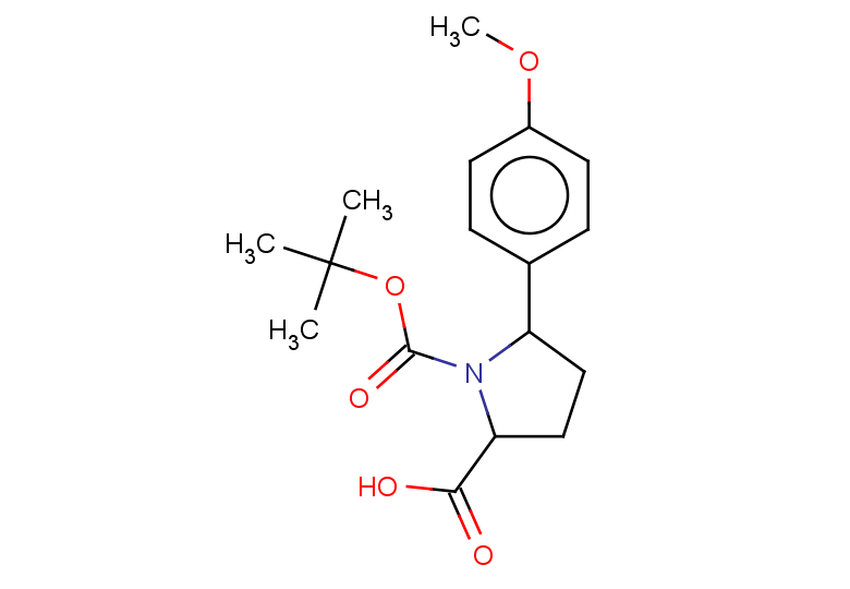 1-[(tert-butoxy)carbonyl]-5-(4-methoxyphenyl)pyrrolidine-2-carboxylic acid, Mixture of diastereomers