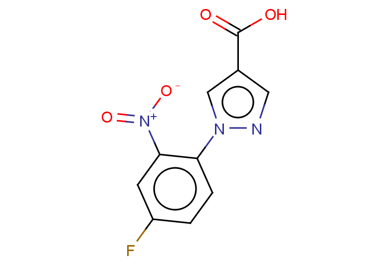 1-(4-fluoro-2-nitrophenyl)-1H-pyrazole-4-carboxylic acid