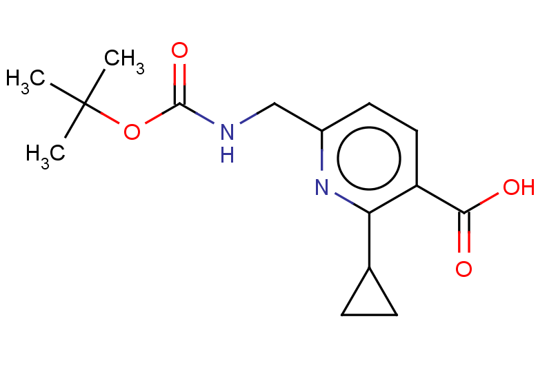 6-({[(tert-butoxy)carbonyl]amino}methyl)-2-cyclopropylpyridine-3-carboxylic acid