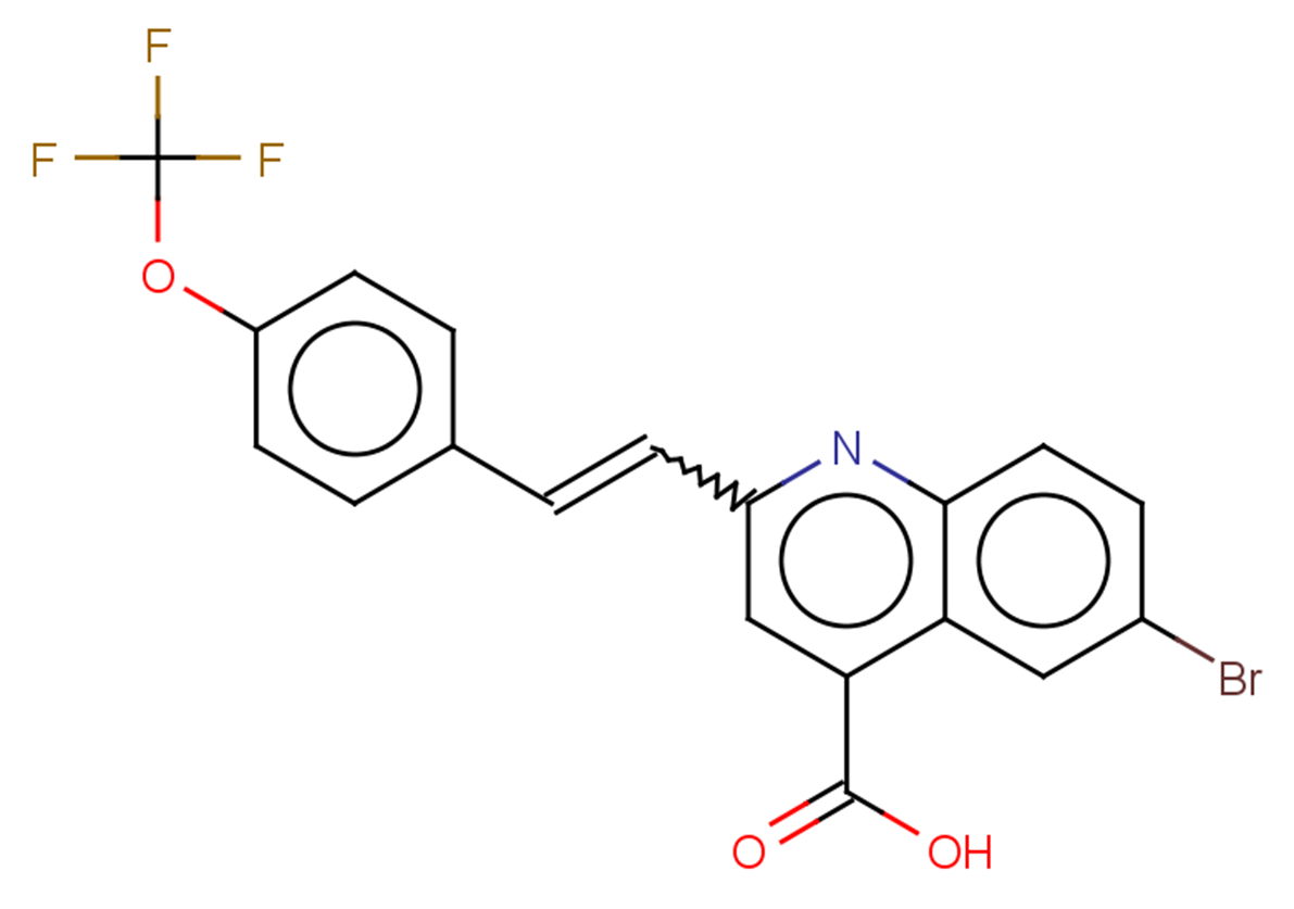 6-bromo-2-{2-[4-(trifluoromethoxy)phenyl]ethenyl}quinoline-4-carboxylic acid