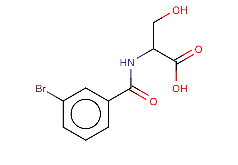 2-[(3-bromophenyl)formamido]-3-hydroxypropanoic acid
