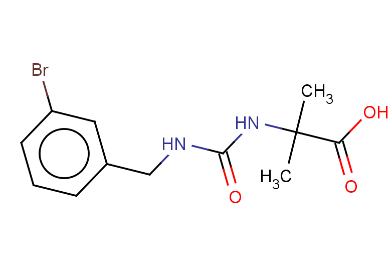 2-({[(3-bromophenyl)methyl]carbamoyl}amino)-2-methylpropanoic acid
