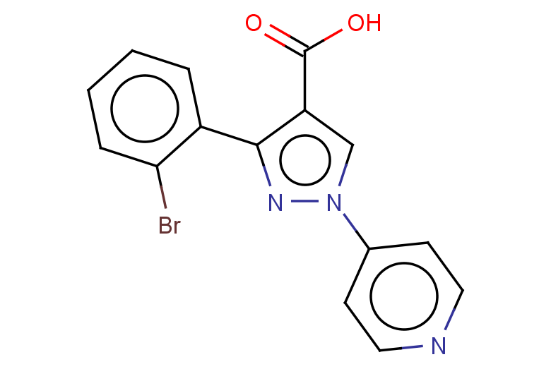 3-(2-bromophenyl)-1-(pyridin-4-yl)-1H-pyrazole-4-carboxylic acid