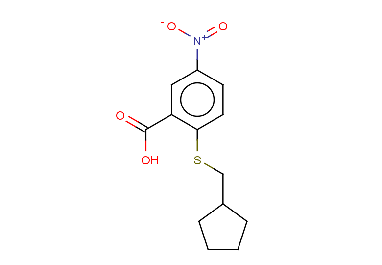 2-[(cyclopentylmethyl)sulfanyl]-5-nitrobenzoic acid