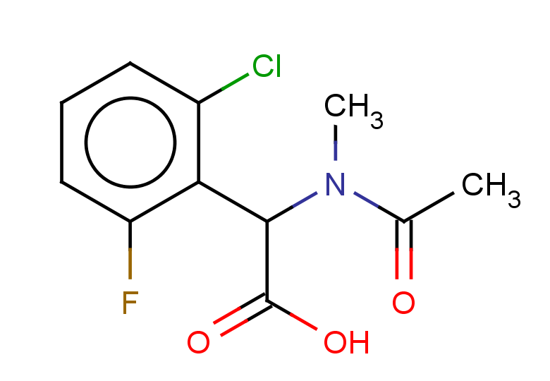 2-(2-chloro-6-fluorophenyl)-2-(N-methylacetamido)acetic acid