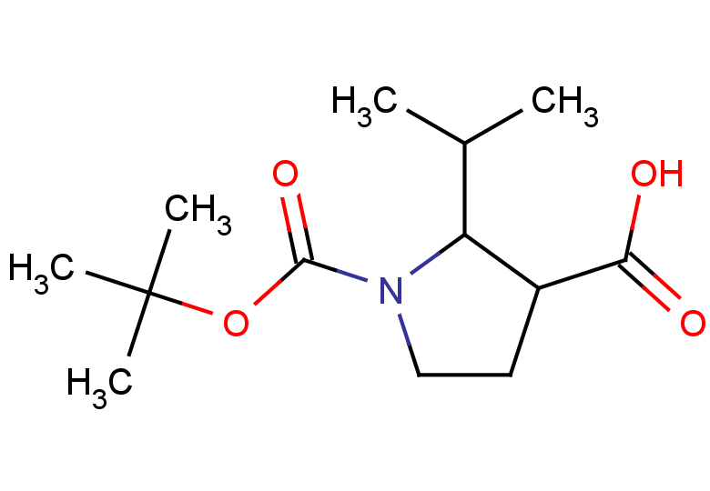 1-[(tert-butoxy)carbonyl]-2-(propan-2-yl)pyrrolidine-3-carboxylic acid, Mixture of diastereomers