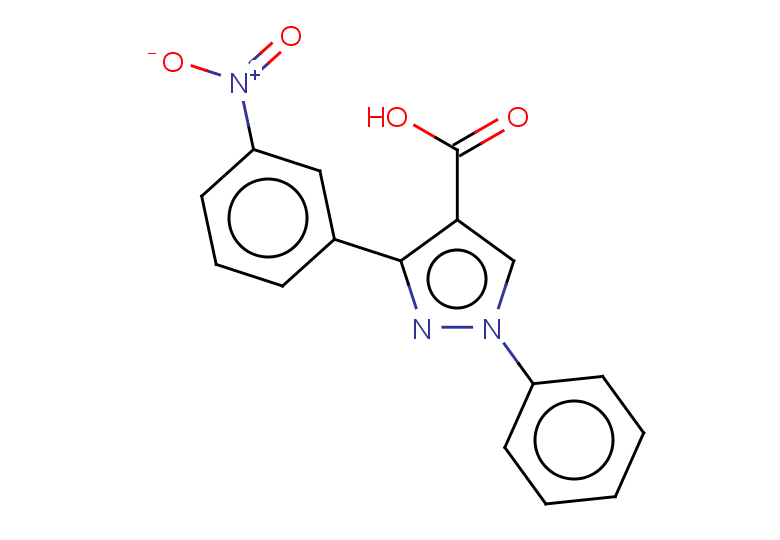 3-(3-nitrophenyl)-1-phenyl-1H-pyrazole-4-carboxylic acid