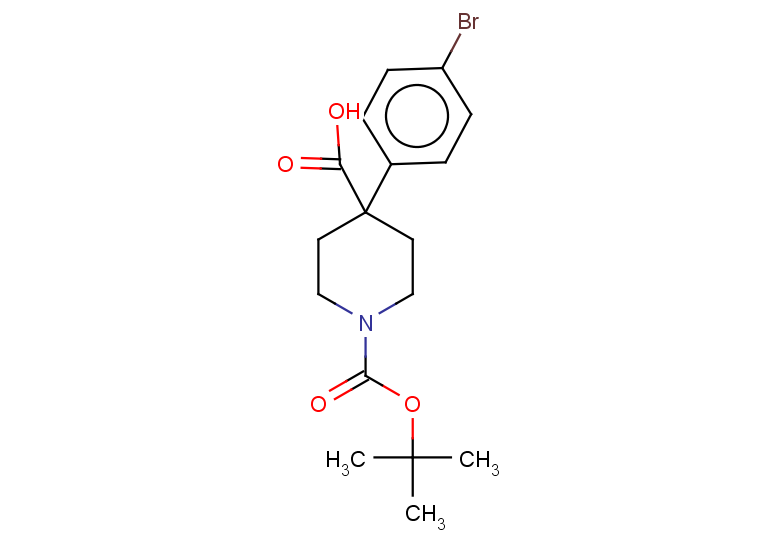 4-(4-bromophenyl)-1-[(tert-butoxy)carbonyl]piperidine-4-carboxylic acid