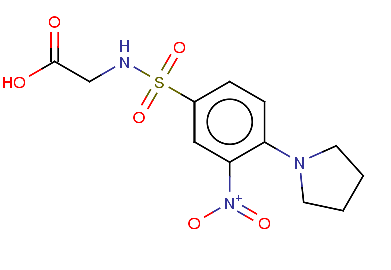 2-[3-nitro-4-(pyrrolidin-1-yl)benzenesulfonamido]acetic acid