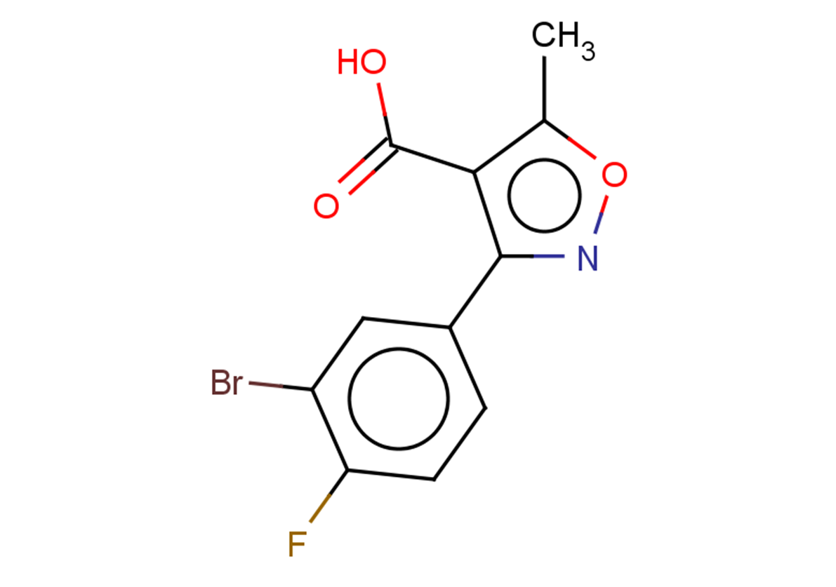 3-(3-bromo-4-fluorophenyl)-5-methyl-1,2-oxazole-4-carboxylic acid