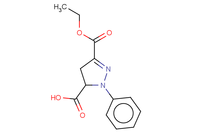 3-(ethoxycarbonyl)-1-phenyl-4,5-dihydro-1H-pyrazole-5-carboxylic acid