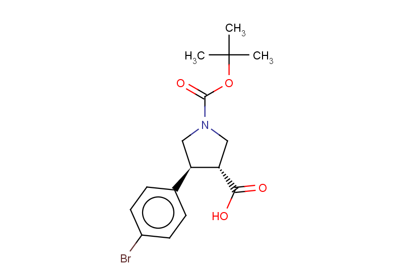 rac-(3R,4S)-4-(4-bromophenyl)-1-[(tert-butoxy)carbonyl]pyrrolidine-3-carboxylic acid