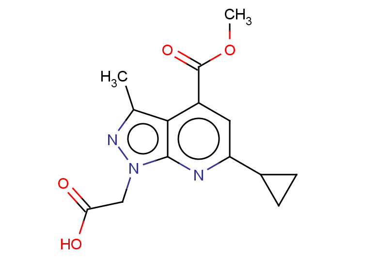 2-[6-cyclopropyl-4-(methoxycarbonyl)-3-methyl-1H-pyrazolo[3,4-b]pyridin-1-yl]acetic acid