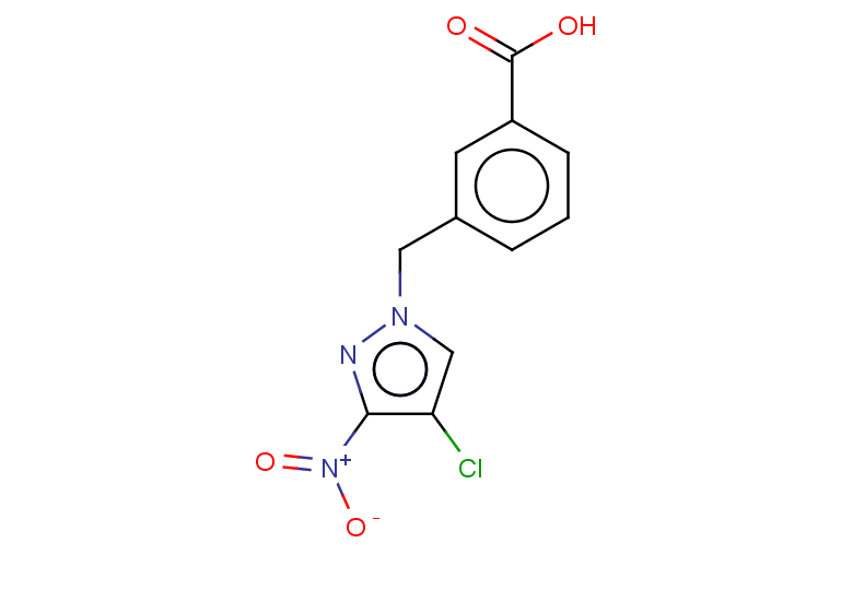 3-[(4-chloro-3-nitro-1H-pyrazol-1-yl)methyl]benzoic acid