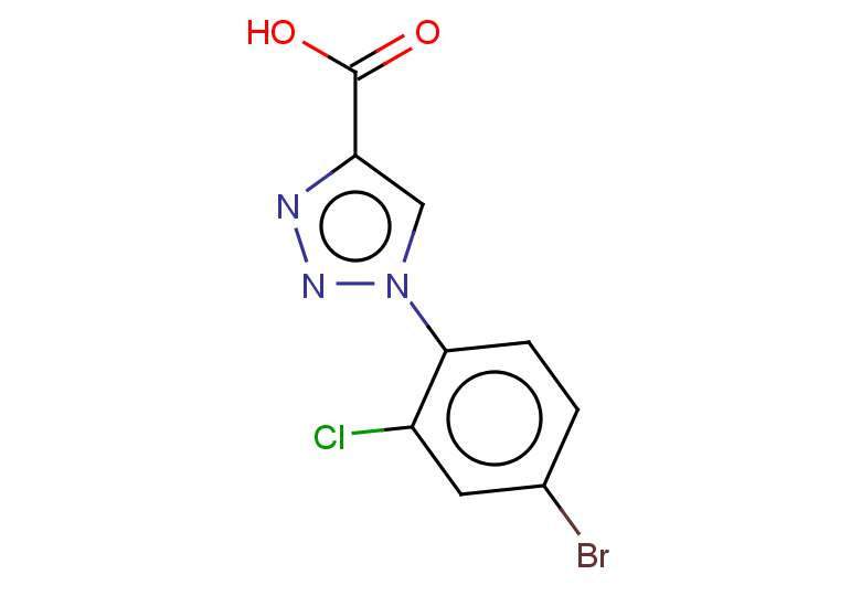 1-(4-bromo-2-chlorophenyl)-1H-1,2,3-triazole-4-carboxylic acid