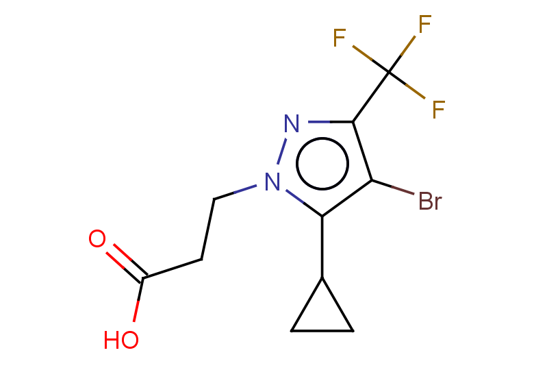 3-[4-bromo-5-cyclopropyl-3-(trifluoromethyl)-1H-pyrazol-1-yl]propanoic acid