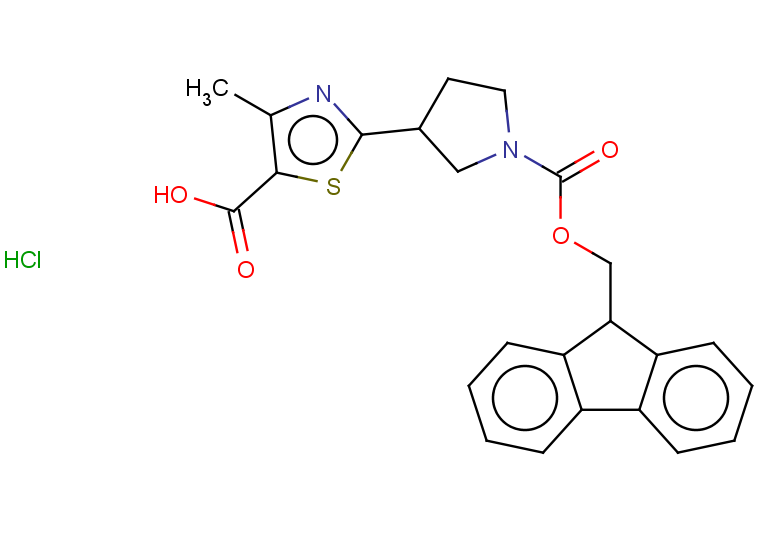 2-(1-{[(9H-fluoren-9-yl)methoxy]carbonyl}pyrrolidin-3-yl)-4-methyl-1,3-thiazole-5-carboxylic acid hydrochloride