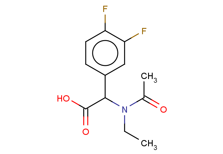 2-(3,4-difluorophenyl)-2-(N-ethylacetamido)acetic acid