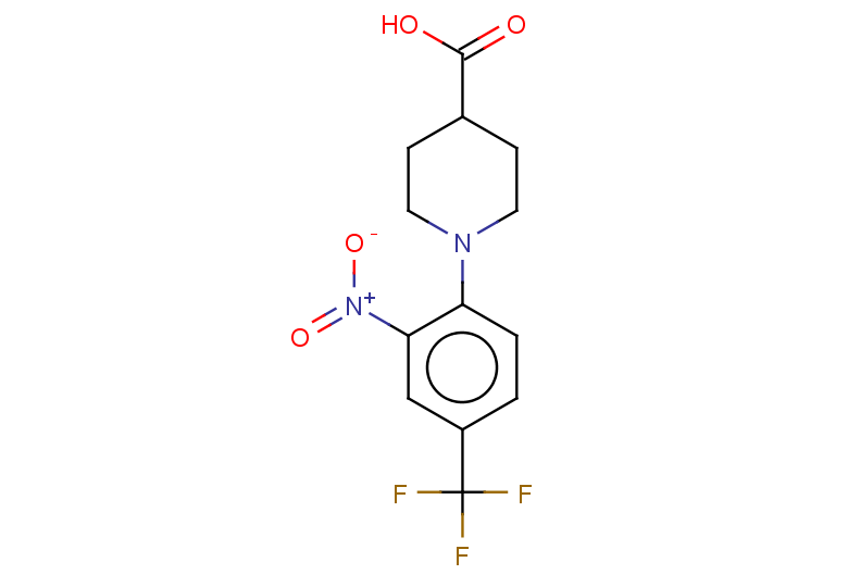 1-[2-nitro-4-(trifluoromethyl)phenyl]piperidine-4-carboxylic acid