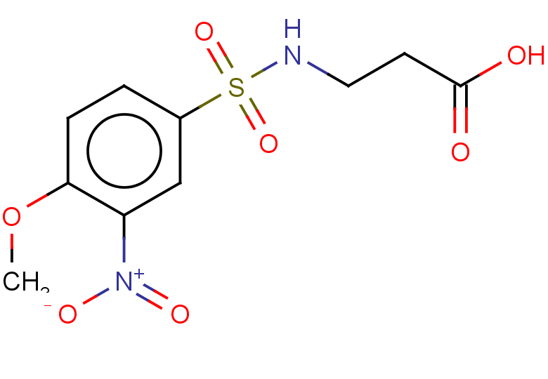 3-(4-methoxy-3-nitrobenzenesulfonamido)propanoic acid
