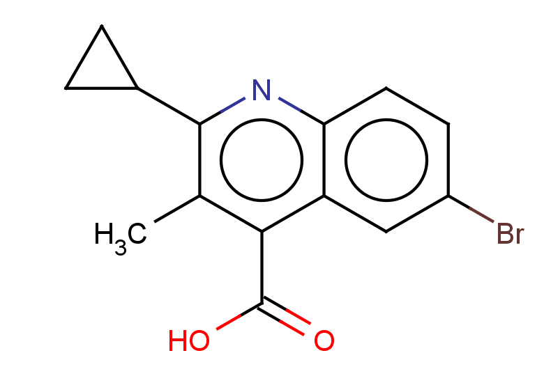 6-bromo-2-cyclopropyl-3-methylquinoline-4-carboxylic acid