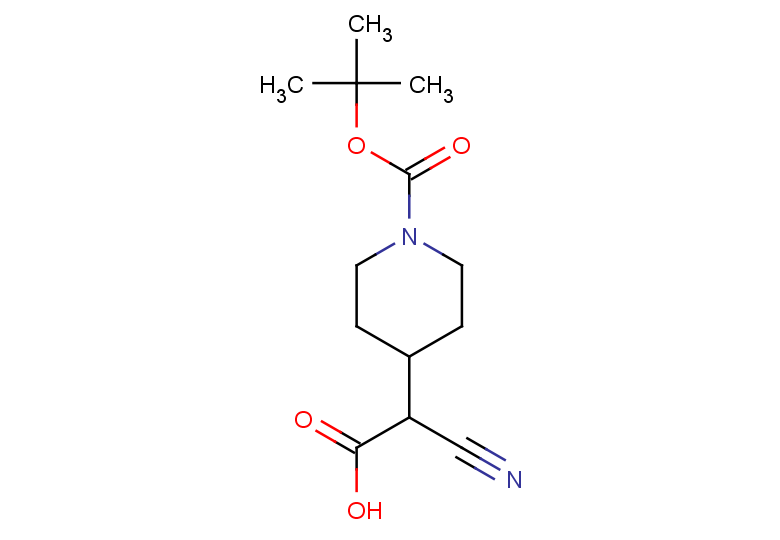 2-{1-[(tert-butoxy)carbonyl]piperidin-4-yl}-2-cyanoacetic acid