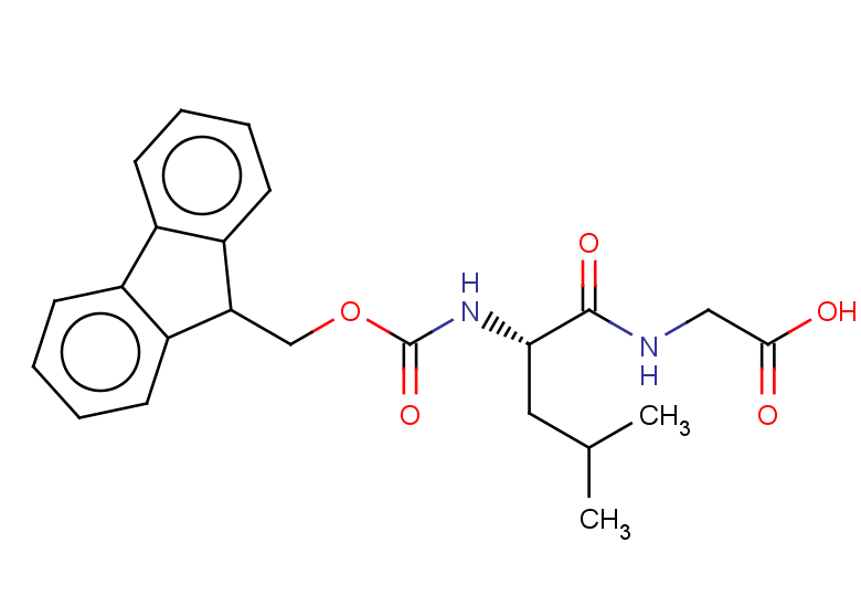 2-[(2S)-2-({[(9H-fluoren-9-yl)methoxy]carbonyl}amino)-4-methylpentanamido]acetic acid