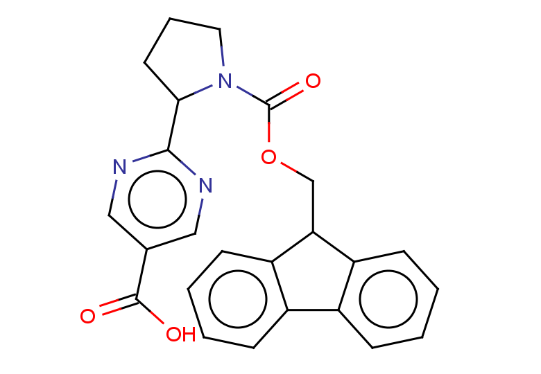 2-(1-{[(9H-fluoren-9-yl)methoxy]carbonyl}pyrrolidin-2-yl)pyrimidine-5-carboxylic acid