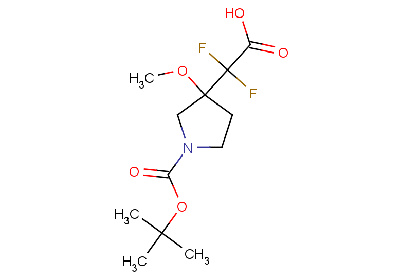 2-{1-[(tert-butoxy)carbonyl]-3-methoxypyrrolidin-3-yl}-2,2-difluoroacetic acid