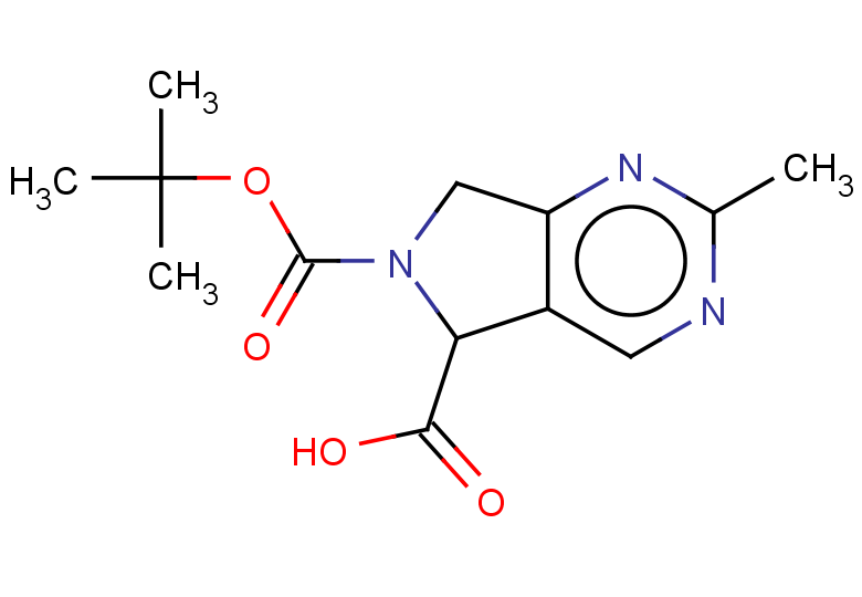 6-[(tert-butoxy)carbonyl]-2-methyl-5H,6H,7H-pyrrolo[3,4-d]pyrimidine-5-carboxylic acid