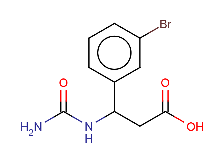 3-(3-bromophenyl)-3-(carbamoylamino)propanoic acid