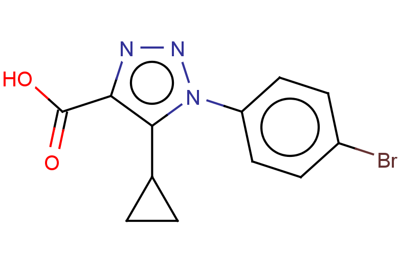 1-(4-bromophenyl)-5-cyclopropyl-1H-1,2,3-triazole-4-carboxylic acid