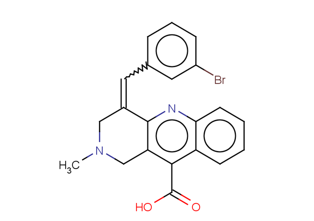 4-[(3-bromophenyl)methylidene]-2-methyl-1H,2H,3H,4H-benzo[b]1,6-naphthyridine-10-carboxylic acid
