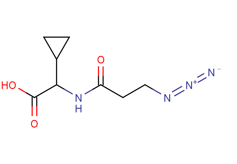 2-(3-azidopropanamido)-2-cyclopropylacetic acid