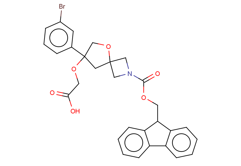 2-{[7-(3-bromophenyl)-2-{[(9H-fluoren-9-yl)methoxy]carbonyl}-5-oxa-2-azaspiro[3.4]octan-7-yl]oxy}acetic acid