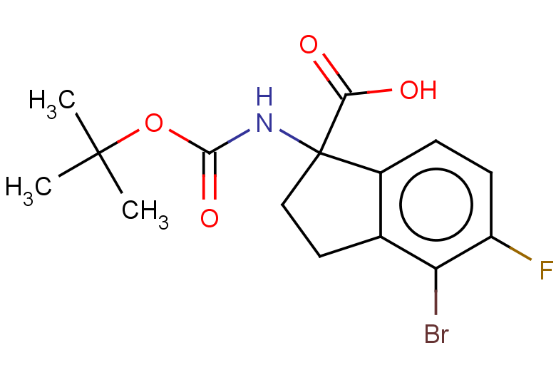4-bromo-1-{[(tert-butoxy)carbonyl]amino}-5-fluoro-2,3-dihydro-1H-indene-1-carboxylic acid