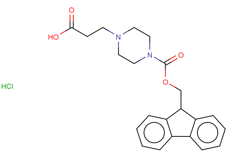 3-(4-{[(9H-fluoren-9-yl)methoxy]carbonyl}piperazin-1-yl)propanoic acid hydrochloride