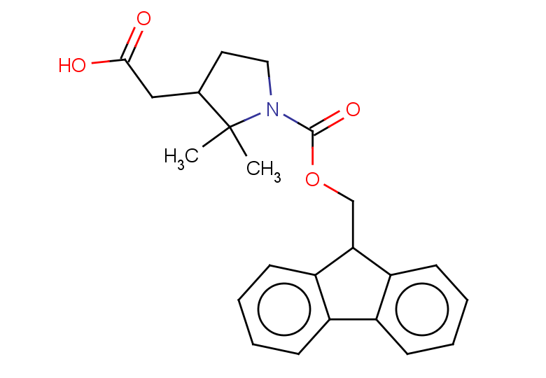 2-(1-{[(9H-fluoren-9-yl)methoxy]carbonyl}-2,2-dimethylpyrrolidin-3-yl)acetic acid