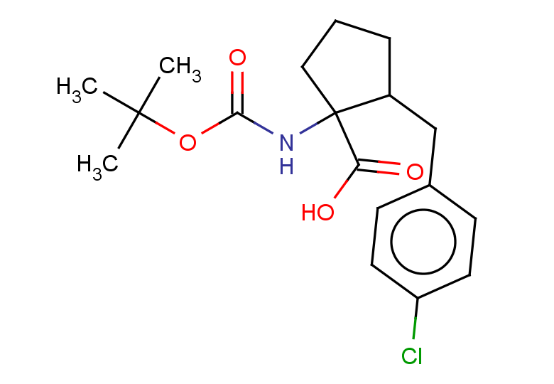 1-{[(tert-butoxy)carbonyl]amino}-2-[(4-chlorophenyl)methyl]cyclopentane-1-carboxylic acid