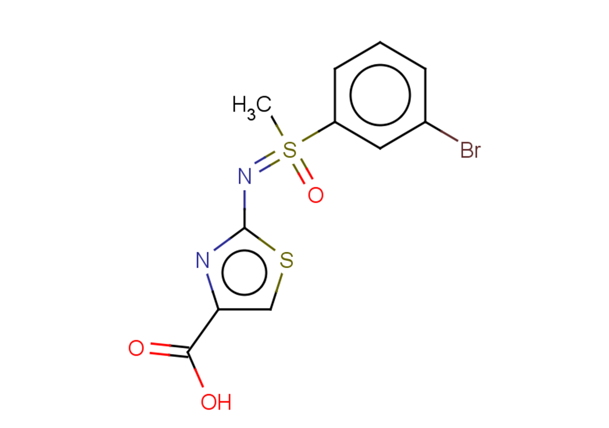 2-{[(3-bromophenyl)(methyl)oxo-lambda6-sulfanylidene]amino}-1,3-thiazole-4-carboxylic acid