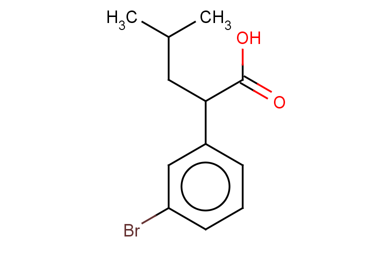 2-(3-bromophenyl)-4-methylpentanoic acid