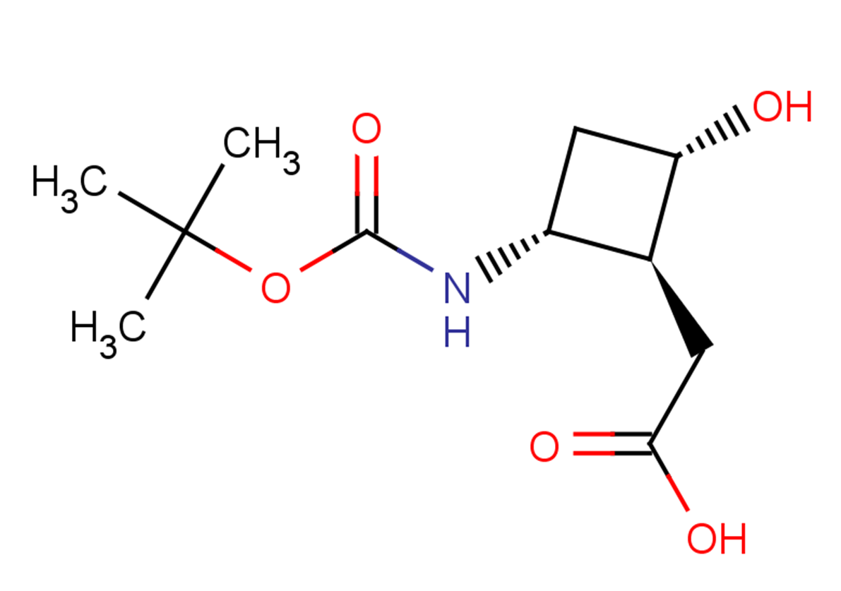 rac-2-[(1R,2S,4R)-2-{[(tert-butoxy)carbonyl]amino}-4-hydroxycyclobutyl]acetic acid