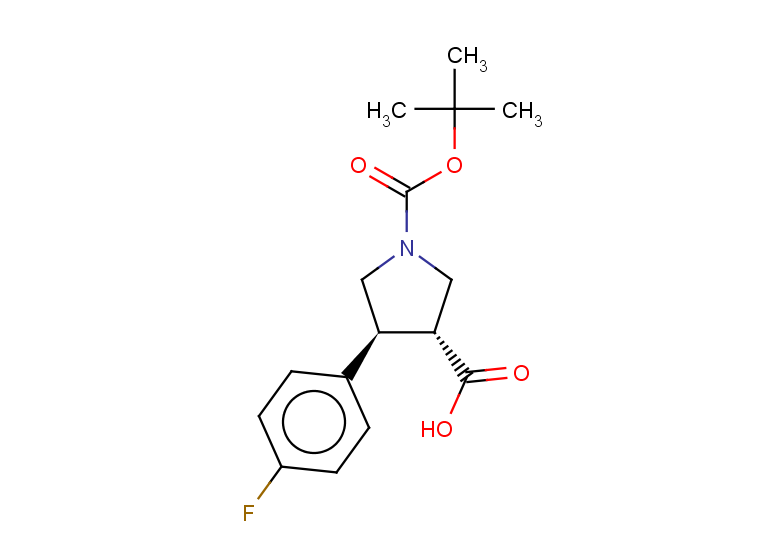 rac-(3R,4S)-1-[(tert-butoxy)carbonyl]-4-(4-fluorophenyl)pyrrolidine-3-carboxylic acid, trans