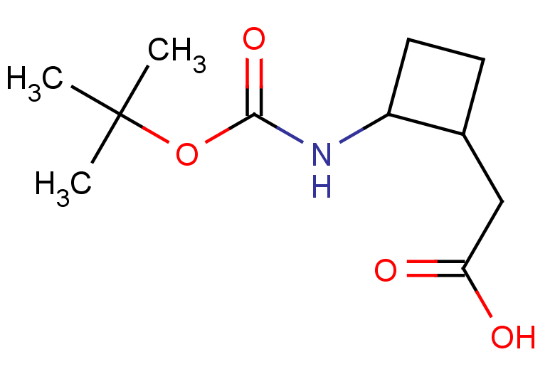 2-(2-{[(tert-butoxy)carbonyl]amino}cyclobutyl)acetic acid, Mixture of diastereomers