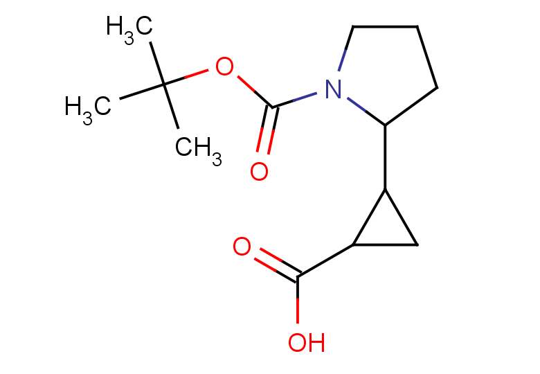 2-{1-[(tert-butoxy)carbonyl]pyrrolidin-2-yl}cyclopropane-1-carboxylic acid, Mixture of diastereomers