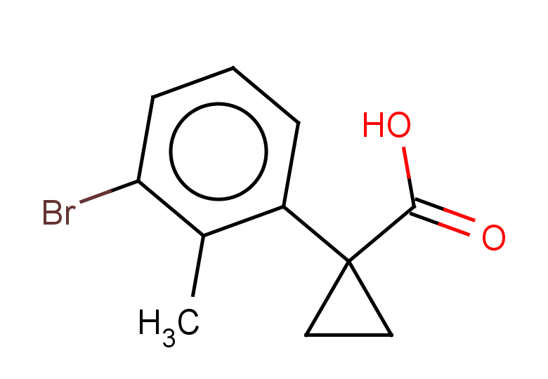 1-(3-bromo-2-methylphenyl)cyclopropane-1-carboxylic acid