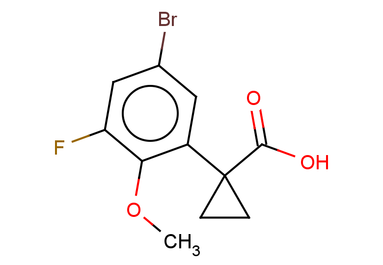 1-(5-bromo-3-fluoro-2-methoxyphenyl)cyclopropane-1-carboxylic acid