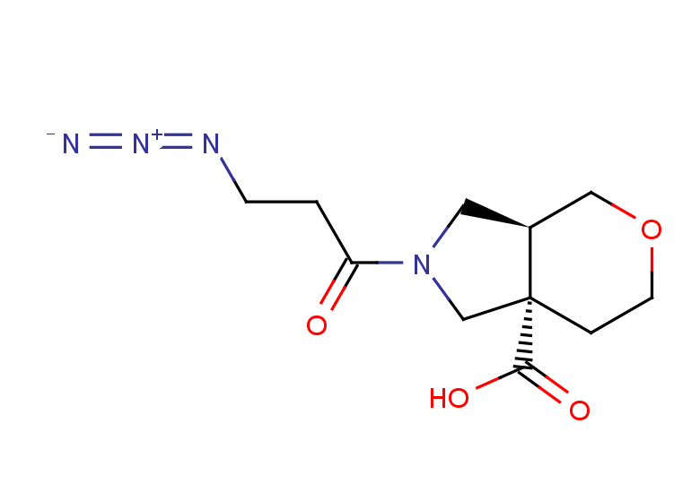 rac-(3aR,7aR)-2-(3-azidopropanoyl)-octahydropyrano[3,4-c]pyrrole-7a-carboxylic acid, cis
