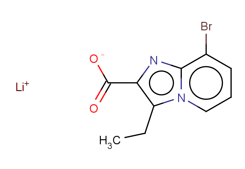 lithium 8-bromo-3-ethylimidazo[1,2-a]pyridine-2-carboxylate